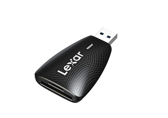 Lexar Multi-Card 2 in 1 Kartenleser mit einem SD-Steckplatz und einem microSD-Steckplatz in einem kleinen Körper