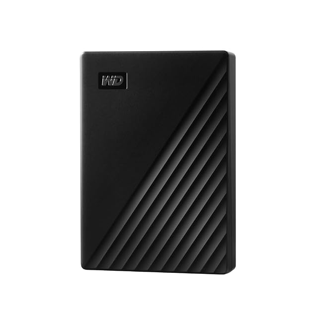 Tragbare externe Festplatte WD My Passport mit 5 TB in Schwarz