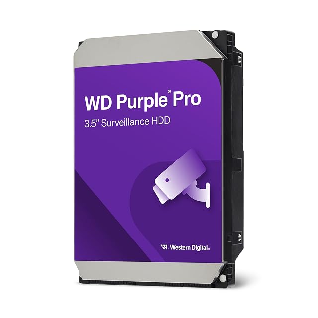 Interne Festplatte WD Purple Pro mit 8 TB im Format 3,5 Zoll mit SATA-Steckverbinder