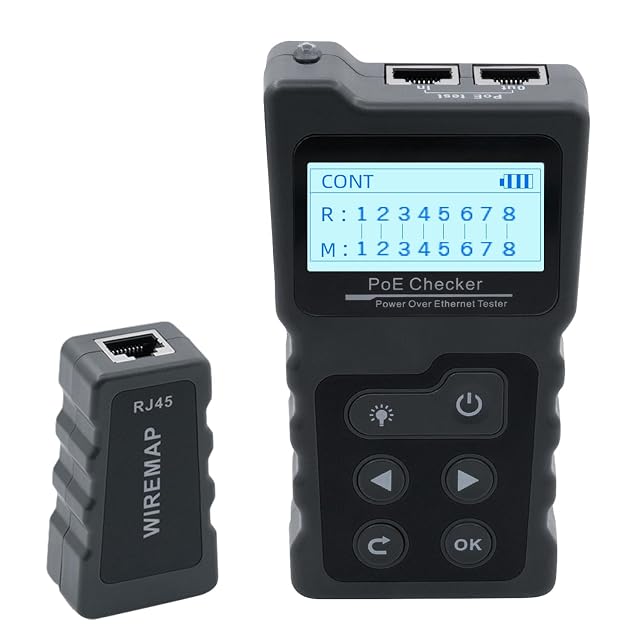 Mehrfunktions-RJ45-Kabeltester Tolesum mit LCD-Bildschirm und einer Gegenstelle