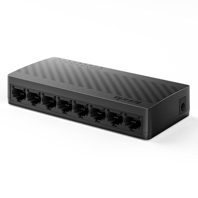 Netzwerk-Switch Tenda SG108 mit acht Gigabit-Ports, kompaktes Tischgerät mit acht RJ45-Buchsen