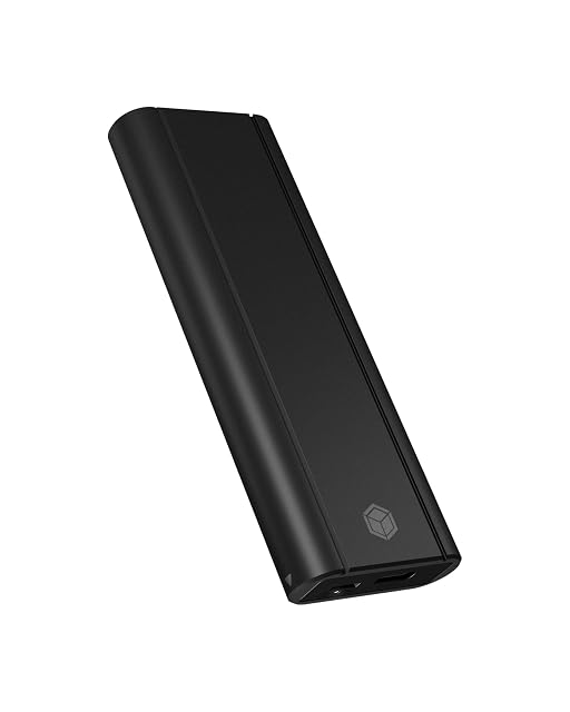 ICY BOX Aluminiumgehäuse für NVMe-SSDs mit einem Schreibschutzschalter und einer USB-C-Buchse