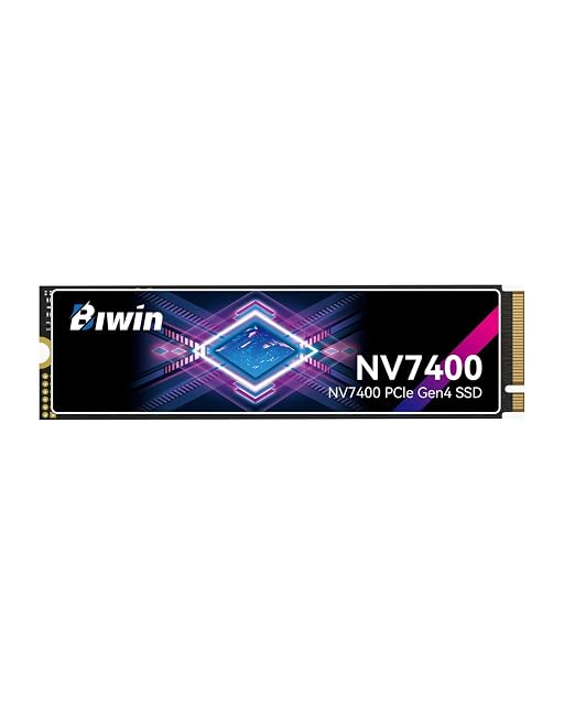 NVMe-SSD BIWIN Black Opal NV7400 mit 1 TB im Format M.2 mit Wärmeleitpad aus Graphen