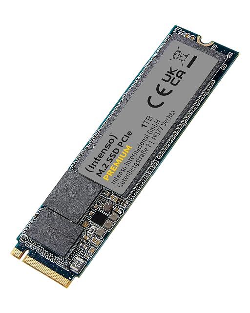 NVMe-SSD Intenso M.2 SSD PCIe Premium mit 1 TB in der Länge 2280