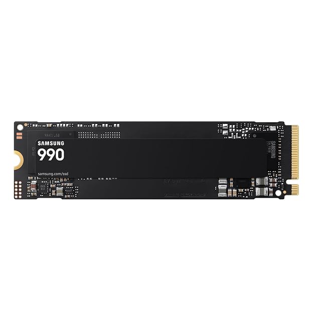 Interne NVMe-SSD Samsung SSD 990 mit 1 TB im Format M.2 auf PCIe 4.0 mit vier Lanes
