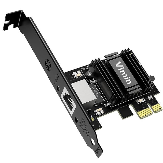 PCIe-Netzwerkkarte VIMIN mit 2.5G Base-T, einer RJ45-Buchse und einem Realtek-Controller