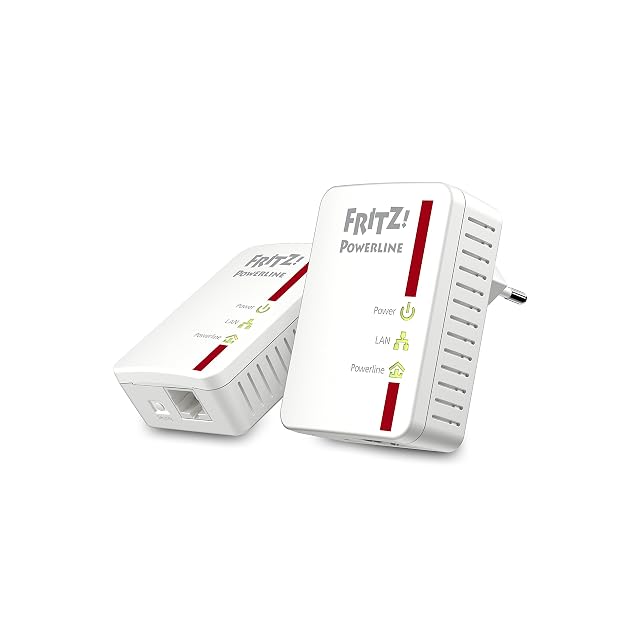 Set FRITZ!Powerline 510E, zwei Powerline-Zwischenstecker mit Fast-Ethernet-Buchsen