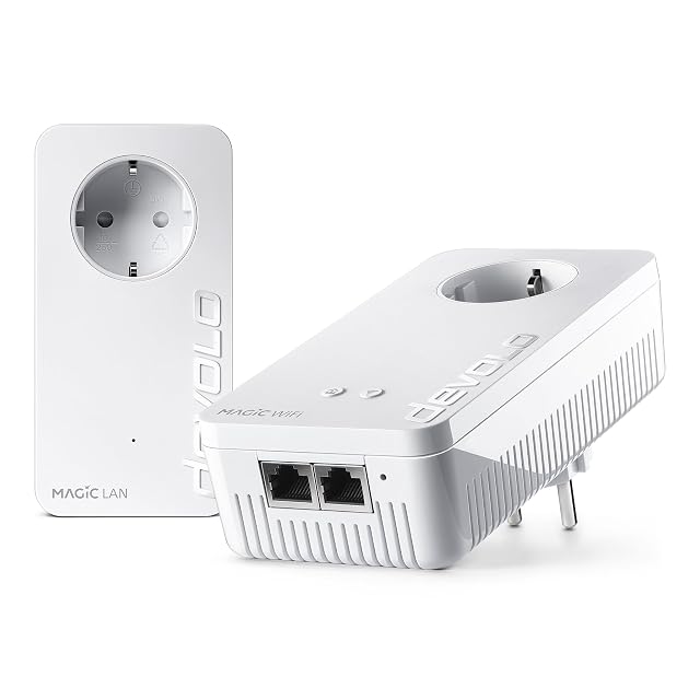 Starterset devolo Magic 2 WiFi next mit zwei WLAN-Powerline-Adaptern und einem kabelgebundenen Adapter