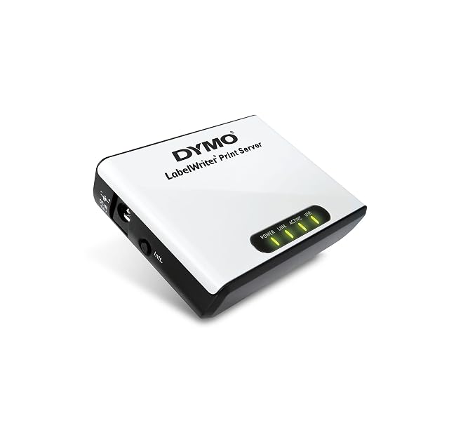 DYMO LabelWriter Printserver, ein kleiner Netzwerkadapter für Etikettendrucker
