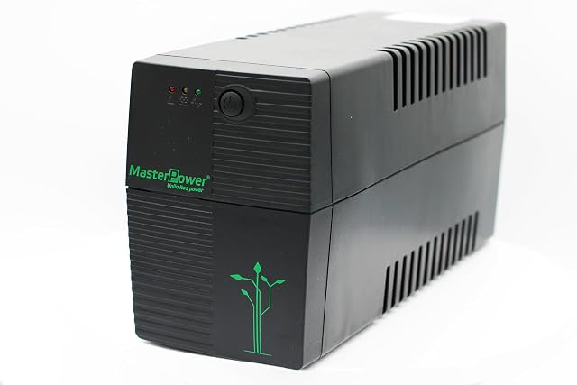 Master U-Power unterbrechungsfreie Stromversorgung mit 650 VA und zwei Schuko-Steckdosen