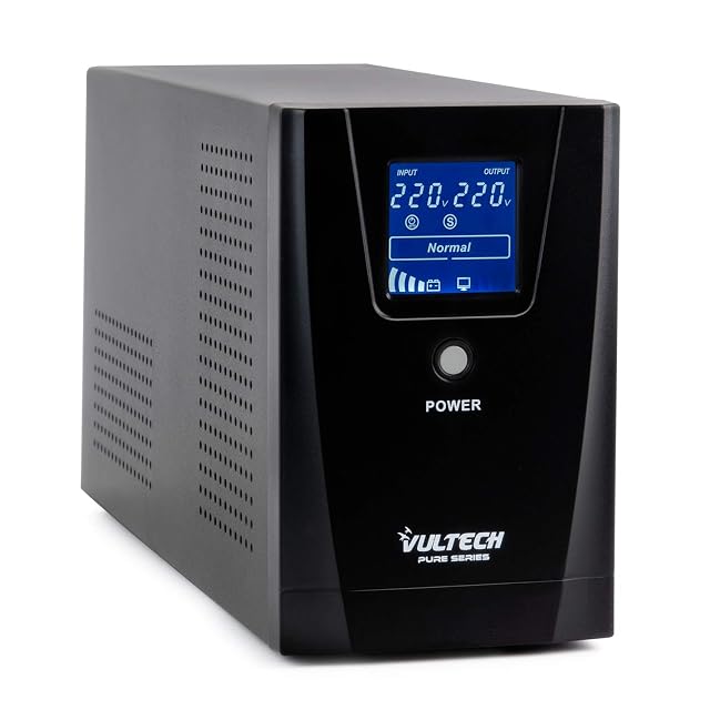 Vultech UPS1500VA-PURE line-interactive Tower-USV in Schwarz