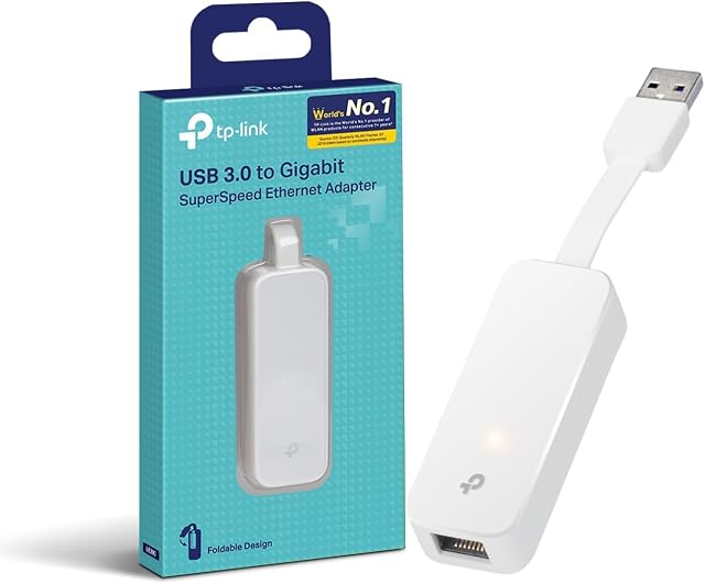 TP-Link UE300 Adapter von USB 3.0 auf Gigabit-Ethernet mit einklappbarem Metallstecker